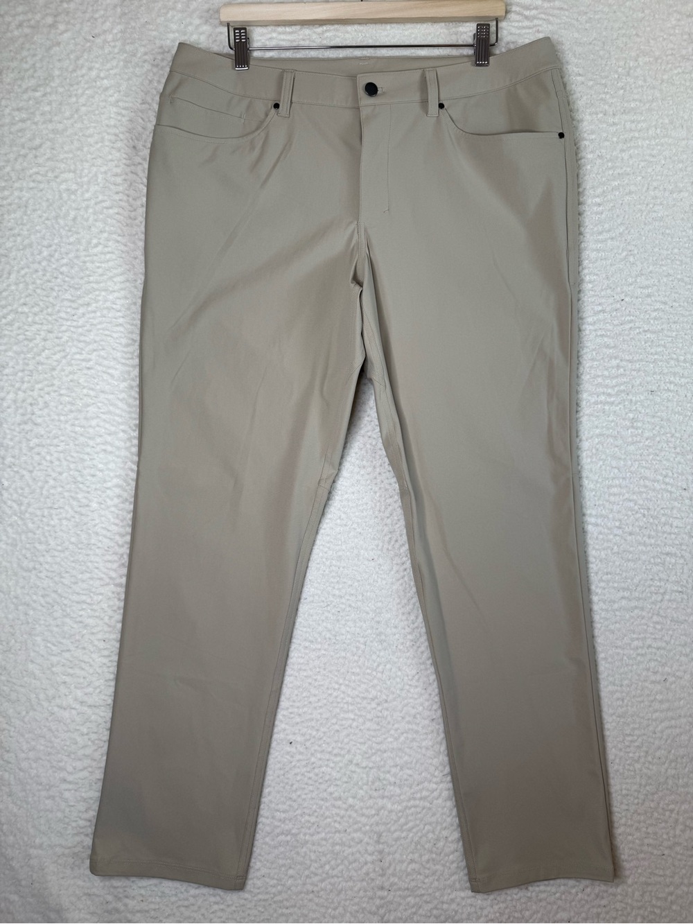Lululemon ABC Classic Fit 5 Pocket Pant Warpstreme Tofino Sand Men's Size 36x32